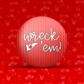 Wreck 'Em Pinstripe Button