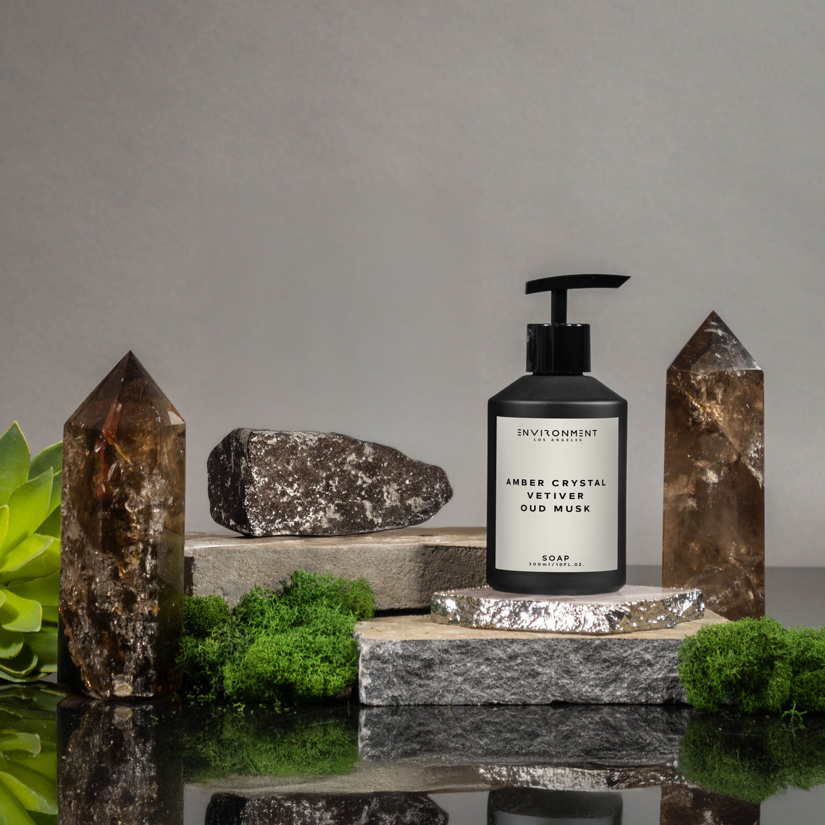 Amber Crystal | Vetiver | Oud Musk Hand Soap (Inspired by Baccarat Rouge 540®)