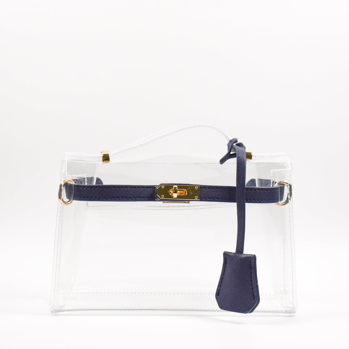 The Mini Andrea Clear Top Handle Bag