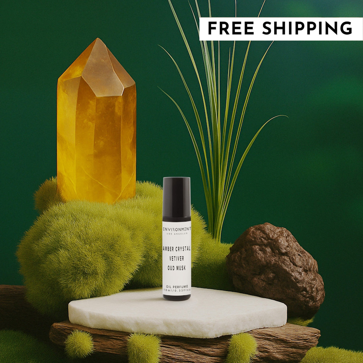 Amber Crystal | Vetiver | Oud Musk Roll-on Oil Perfume (Inspired by Baccarat Rouge 540®)