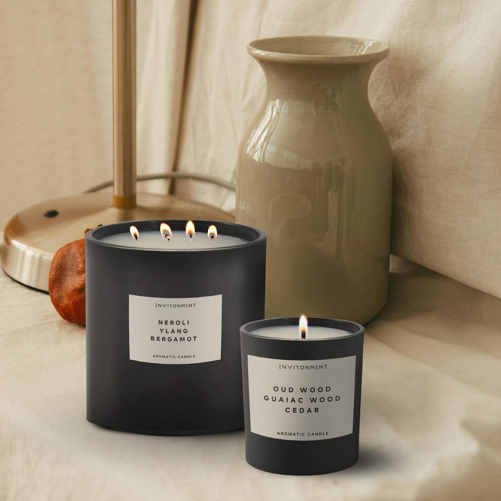 8oz Oud Wood | Guaiac Wood | Cedar Candle with Lid and Box (Inspired by Tom Ford Oud Wood®)