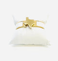 Texas Map Bangle Gold with Enamel