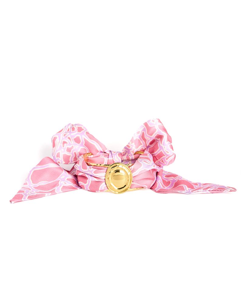 Narrow Gold Scarf Cuff - Penelope