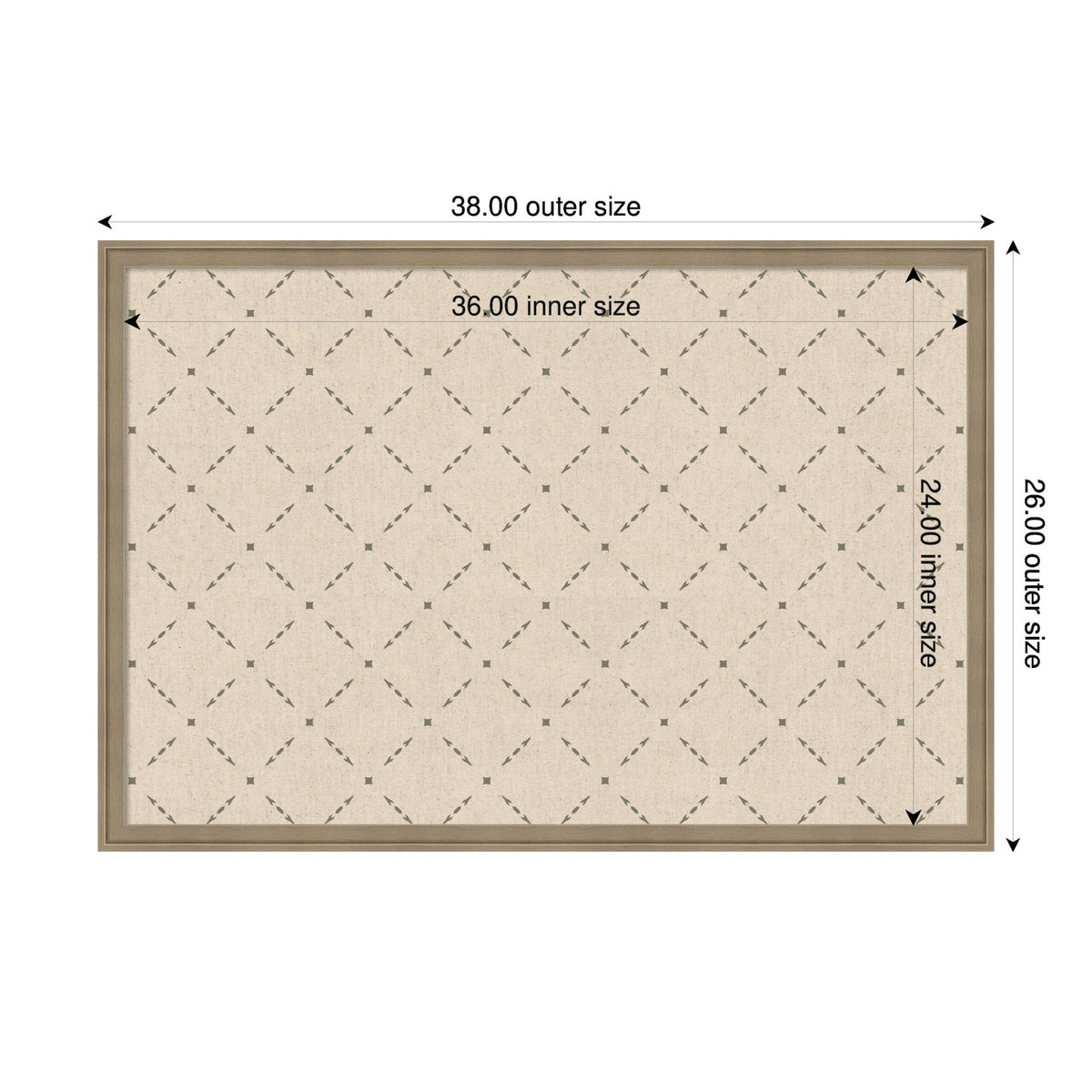 Pinboard Green Lattice Print