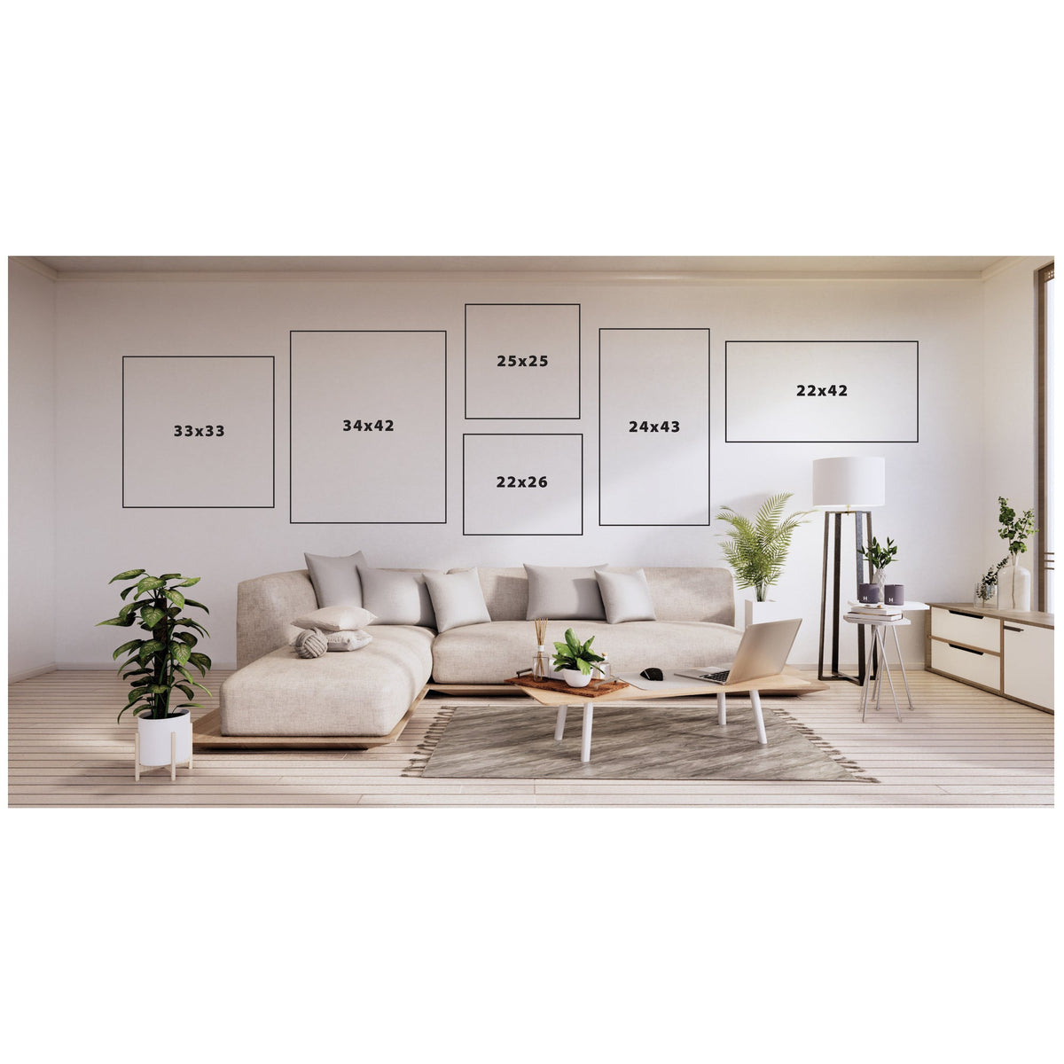 AQ Simple Blooms 2 Piece Framed Wall Art Print Set by Annie Quigley