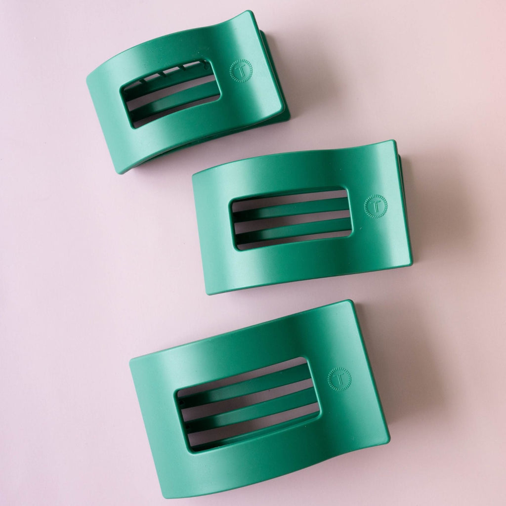 Fir Real Large Flat Rectangle Hair Clip