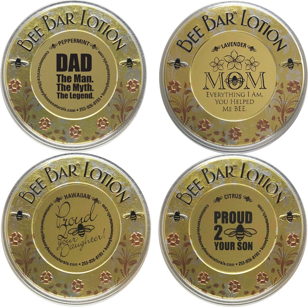 Sentiment Large Bee Bar - Dad, Mom, Son, Daughter