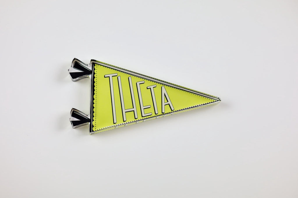 Kappa Alpha Theta Acrylic Pennant Flag Shelfie