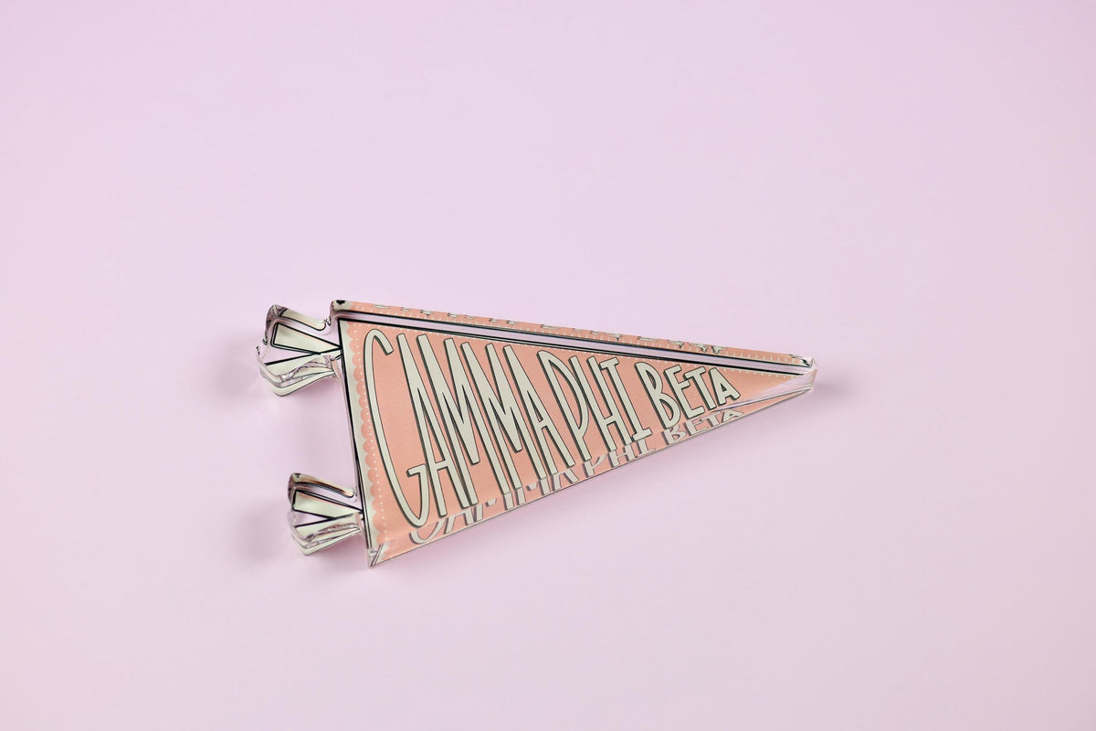 Gamma Phi Beta Acrylic Pennant Flag Shelfie