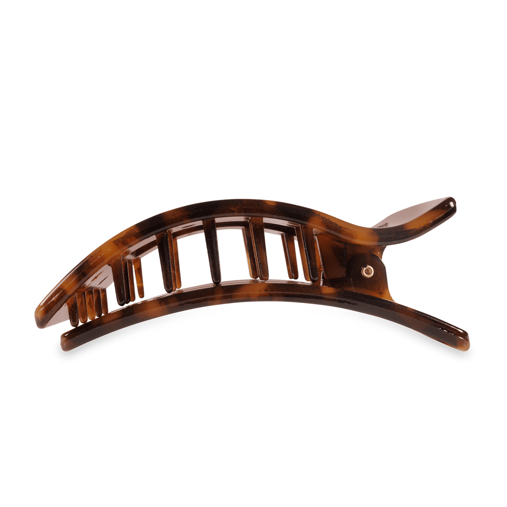 Tortoise Large Flat Rectangle Hair Clip
